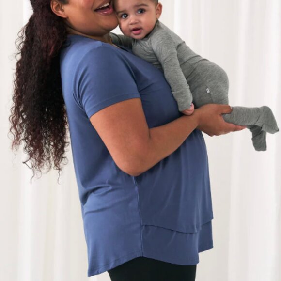 Little Sleepies Indigo Women's Nursing Top, XXL - Picture 3 of 4